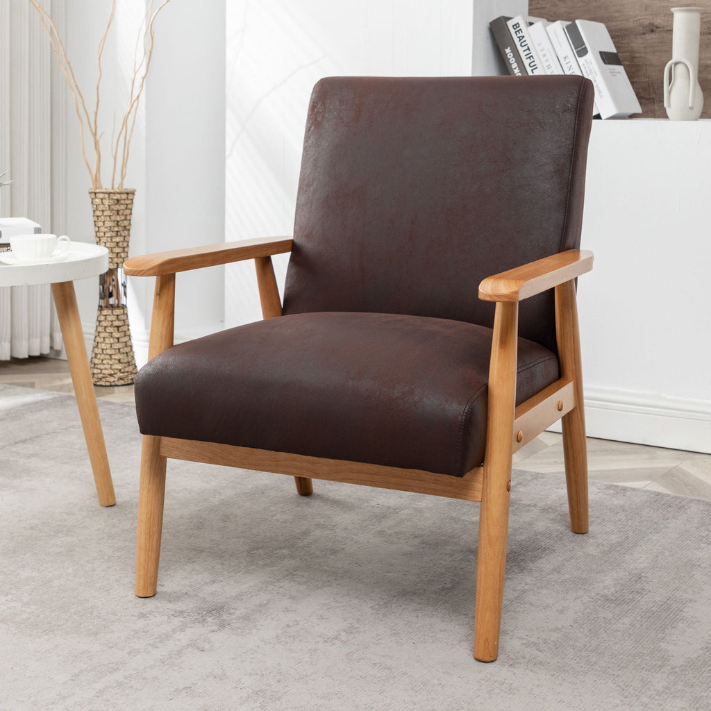 Wide Classic Mid-Century Modern Arm Chair by Unique Piece Furniture