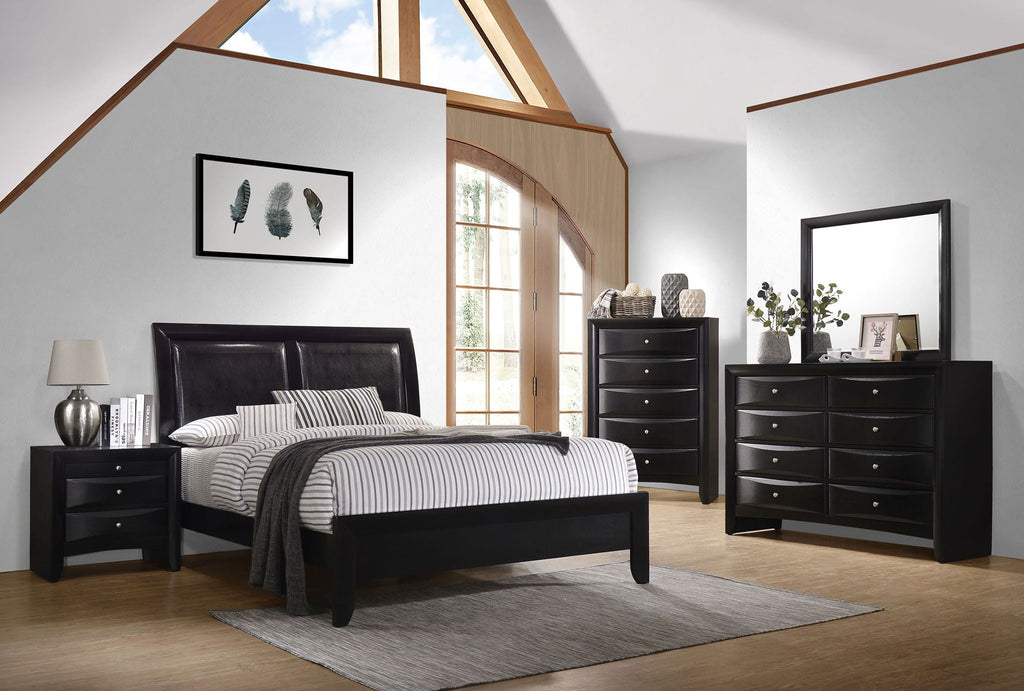 Briana 8-drawer Dresser with Mirror Black by Unique Piece Furniture