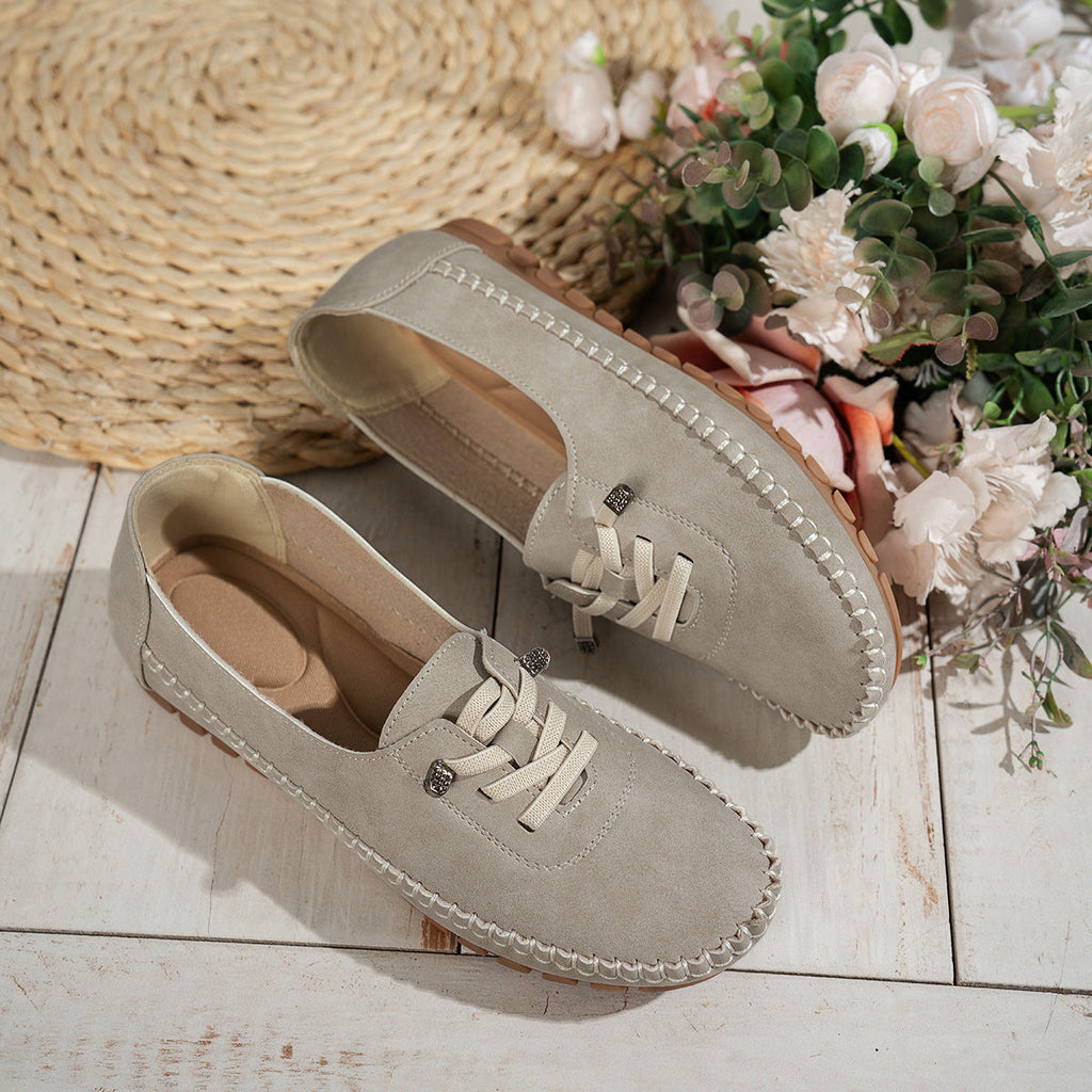 Women’s Comfortable PU Flat Shoes | Soft All-Matching Casual Flats by FitiqueFit