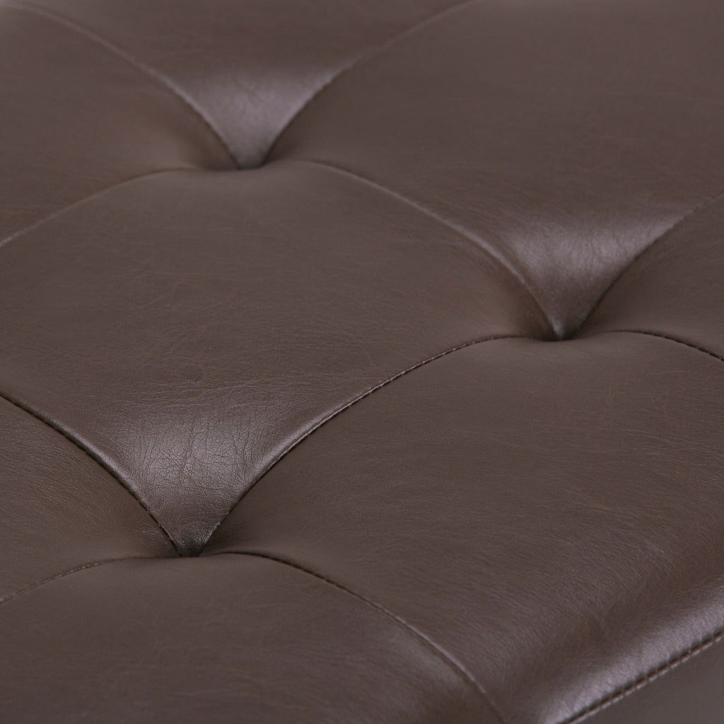 Cosmopolitan - Storage Ottoman - Chocolate Brown by Unique Piece Furniture
