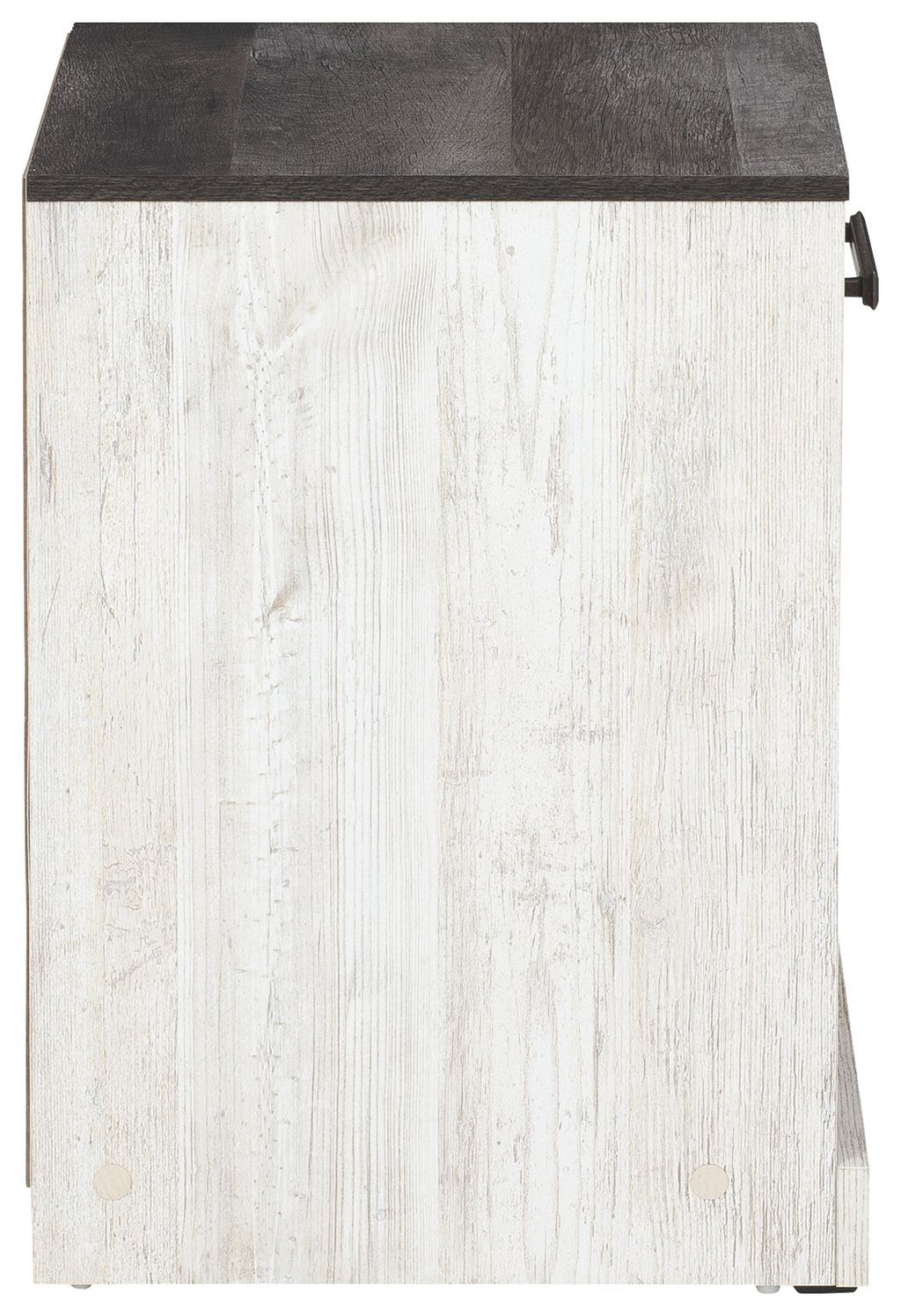 Shawburn - One Drawer Night Stand - Whitewash / Charcoal Gray by Unique Piece Furniture