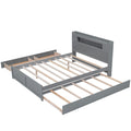 Storage Platform Bed With LED Lights, 2 Drawers And Trundle by Unique Piece Furniture
