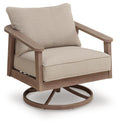 Harmony Headlands - Swivel Lounge With Cushion - Natural / Gray by Unique Piece Furniture