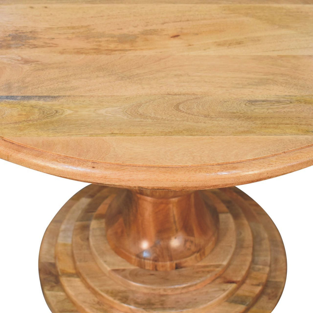 Round Turned Dining Table - Oak by Unique Piece Furniture