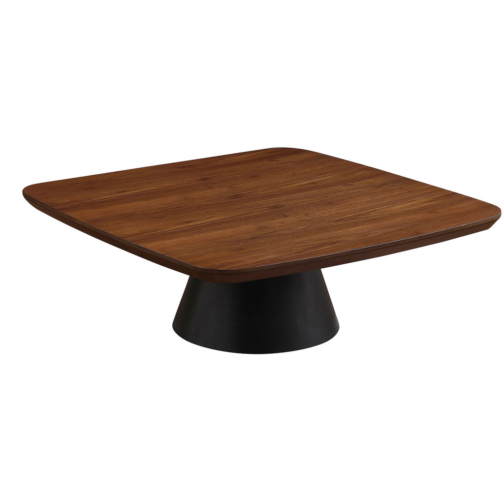 Eason 2-piece Coffee Table Set Walnut and Black by Unique Piece Furniture