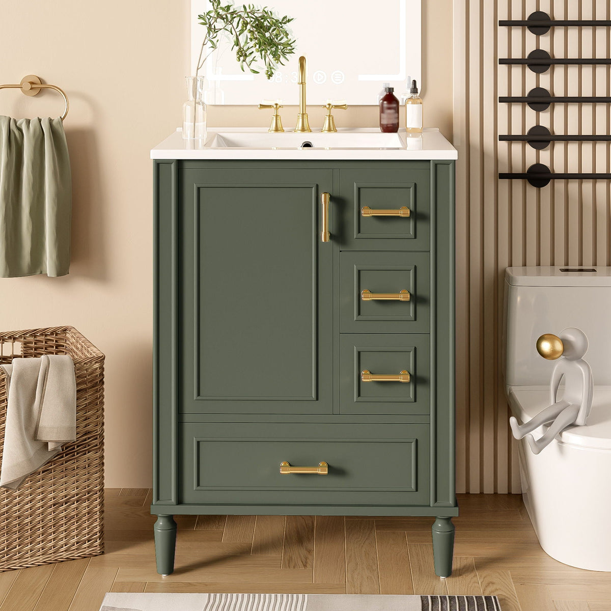 Traditional Bathroom Vanity Set With Soft Close Doors by Unique Piece Furniture