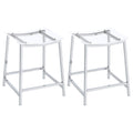Jovani Acrylic Backless Counter Stool Chrome (Set of 2) by Unique Piece Furniture