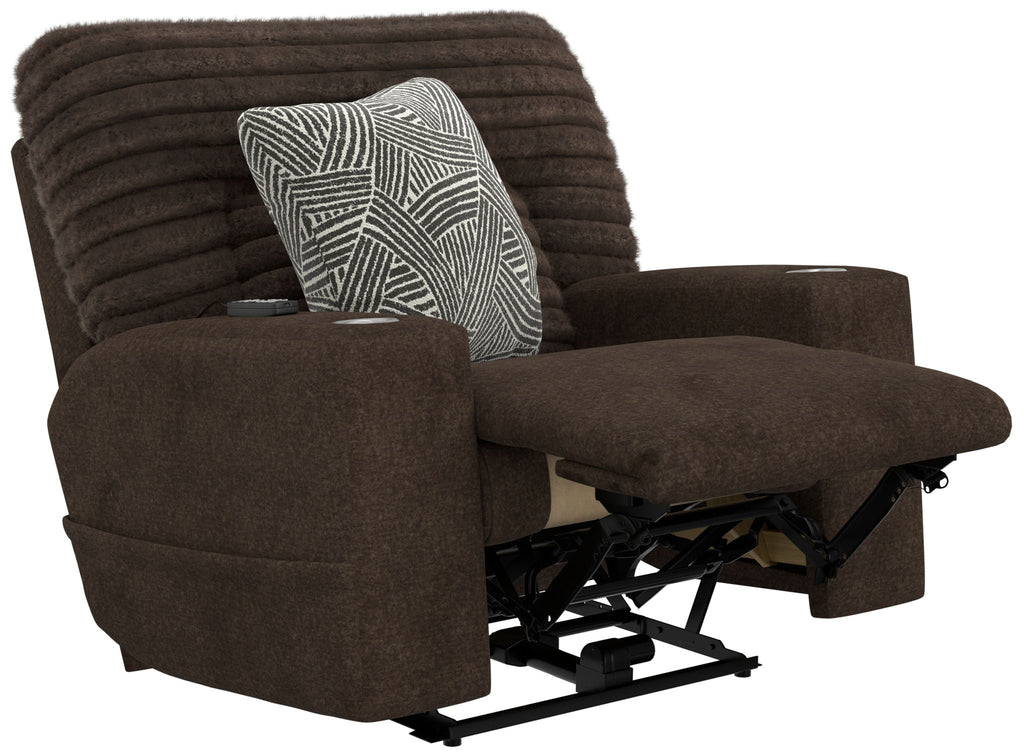 Zen - Power Recliner With CR3 Heat / Massage / Zero Gravity - Chocolate by Unique Piece Furniture