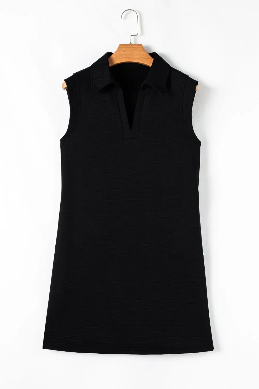 Notched Sleeveless Mini Dress by Simply Love