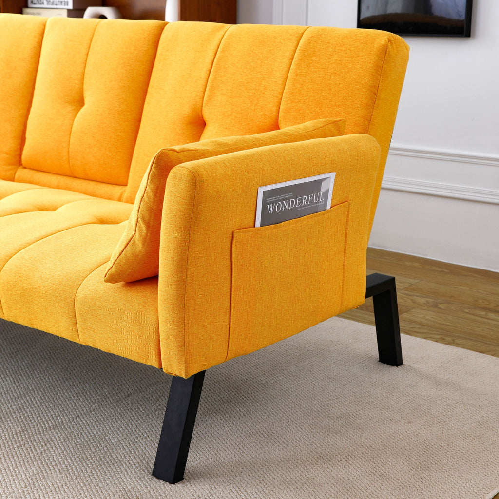 Sofa Bed With Foldable Design And Cup Holder by Unique Piece Furniture