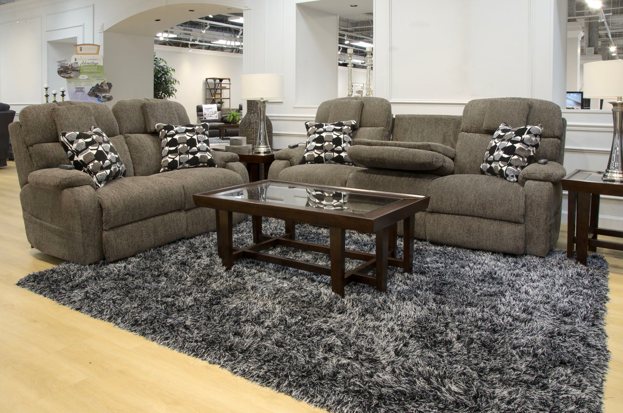 Oasis - Power Reclining Sofa - Fossil by Unique Piece Furniture