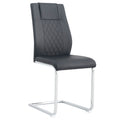 Modern Dining Chairs With Padded Seat, Metal Legs by Unique Piece Furniture