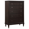 Emberlyn 5-drawer Bedroom Chest Brown by Unique Piece Furniture