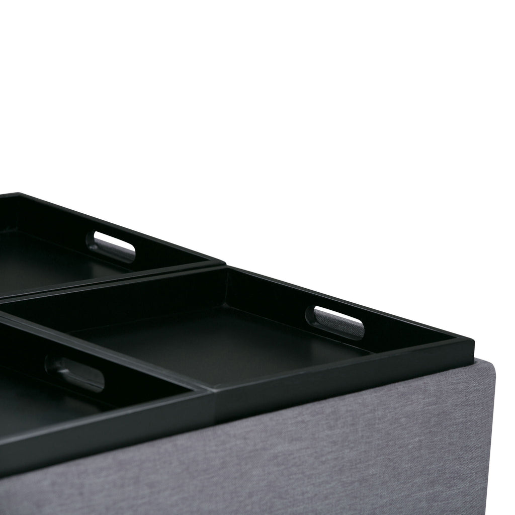 Avalon - Square Coffee Table, Storage Ottoman by Unique Piece Furniture