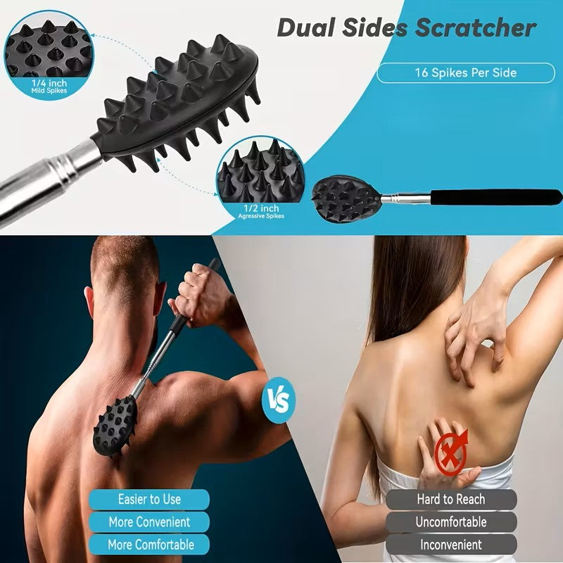 Retractable Cactus Back Scratcher – Long Handle, Durable PVC by DailySale