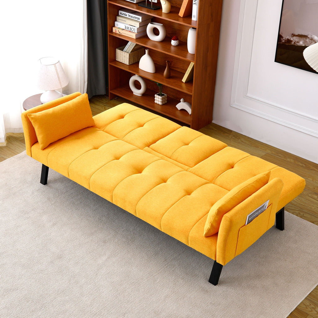 Sofa Bed With Foldable Design And Cup Holder by Unique Piece Furniture