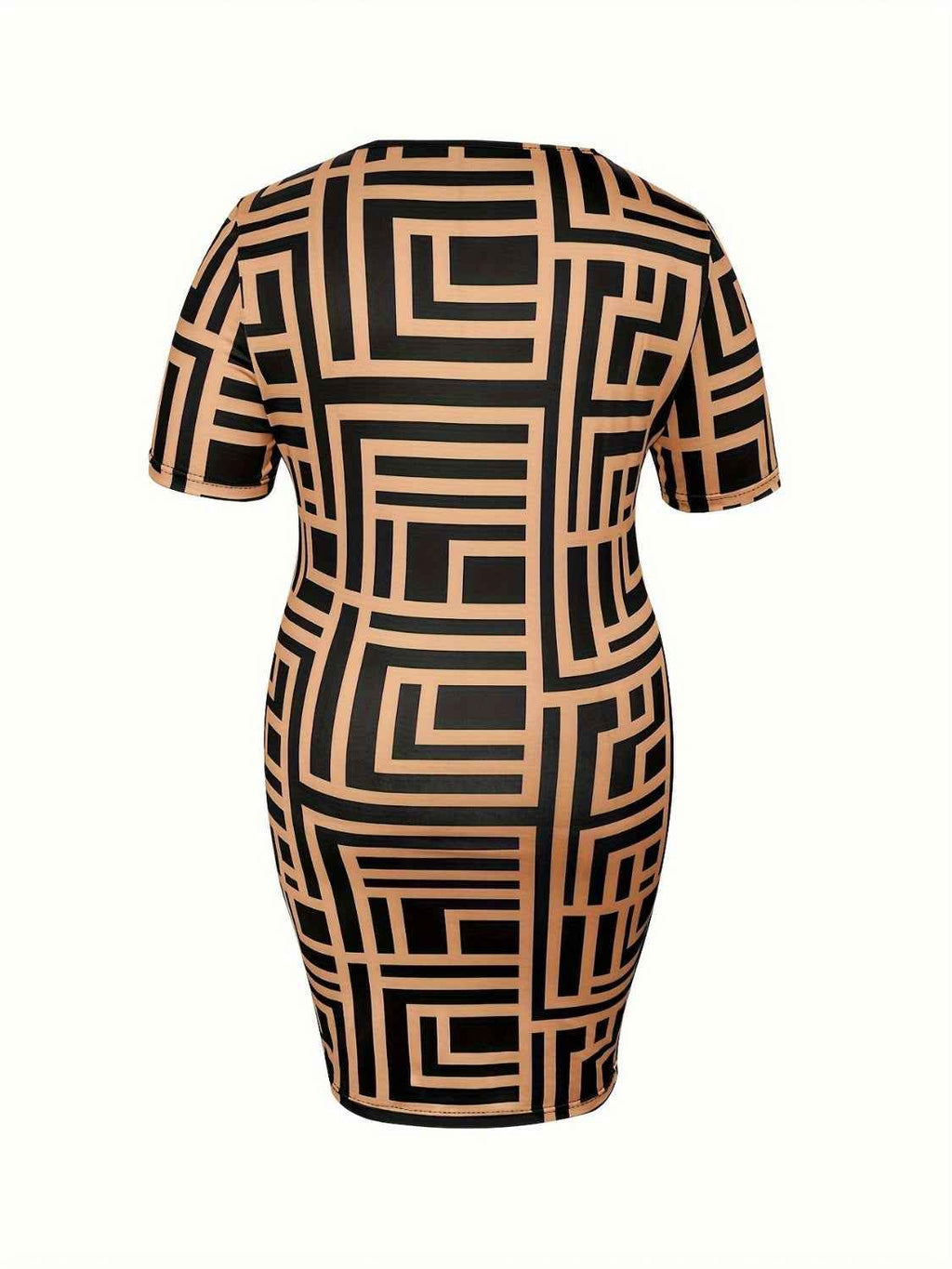 Plus Size Sweetheart Neck Short Sleeve Mini Dress by Wild and Free Boutique