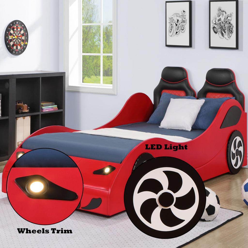 Colen - Twin Car Bed With LED by Unique Piece Furniture
