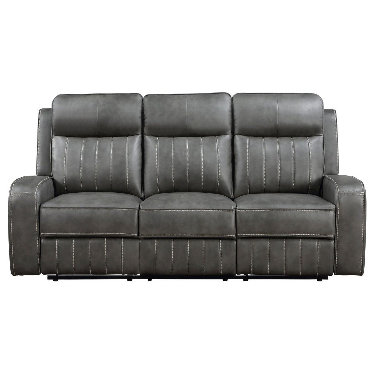 Raelynn 2-piece Upholstered Reclining Sofa Set Grey by Unique Piece Furniture