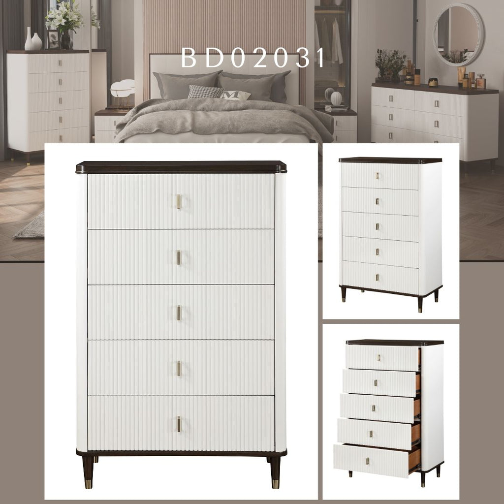 Carena - Chest - White / Walnut by Unique Piece Furniture