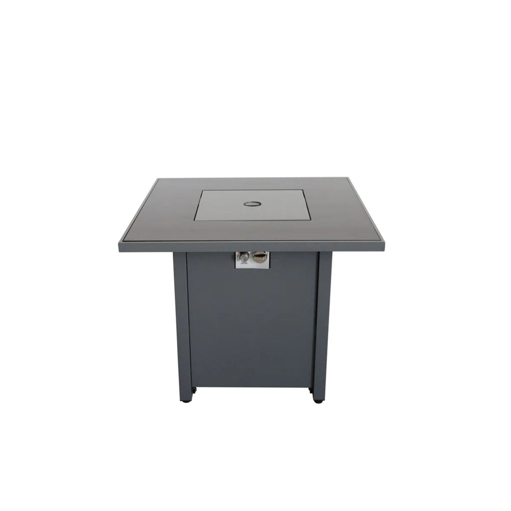 Outdoor Fire Pit Table With Lid High-Quality Materials - Gray by Unique Piece Furniture