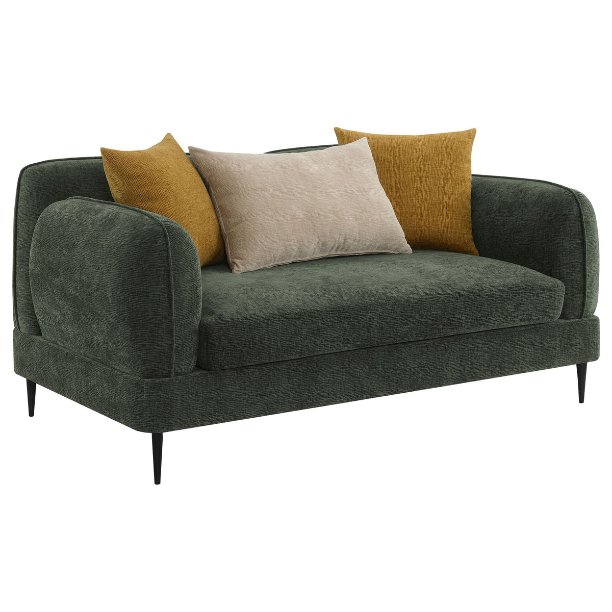 Jade 2-piece Chenille Upholstered Sofa Set Green by Unique Piece Furniture