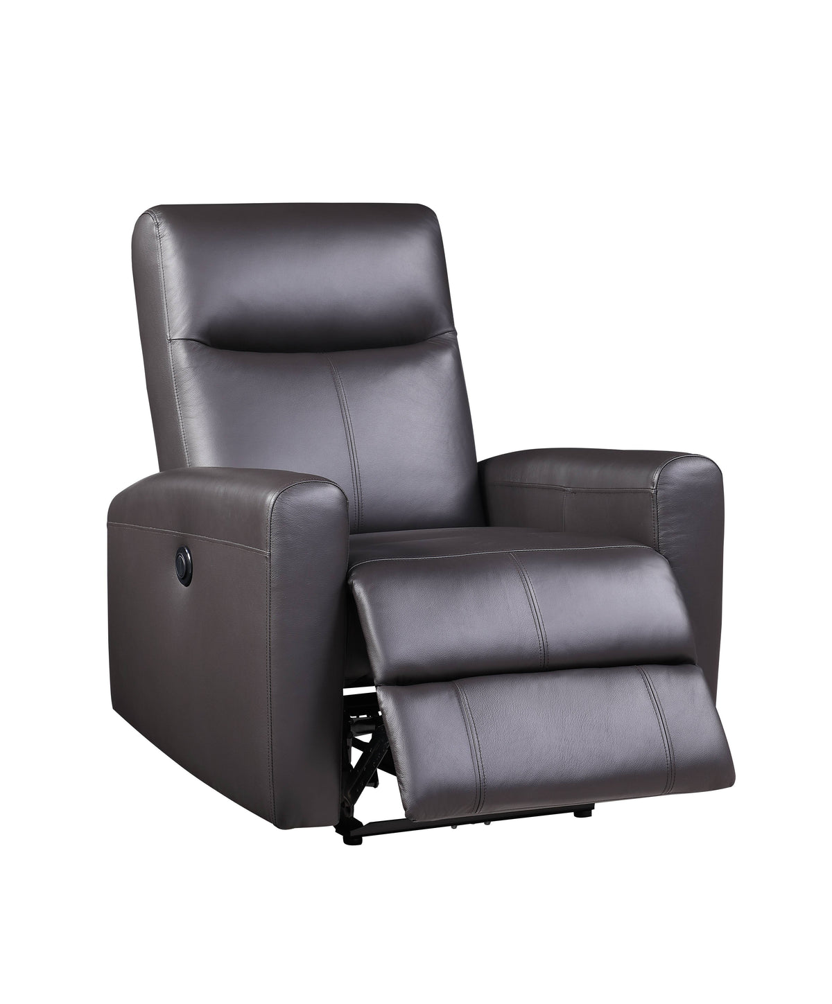 Blane - Top Grain Leather Match Power Motion Recliner - Brown by Unique Piece Furniture