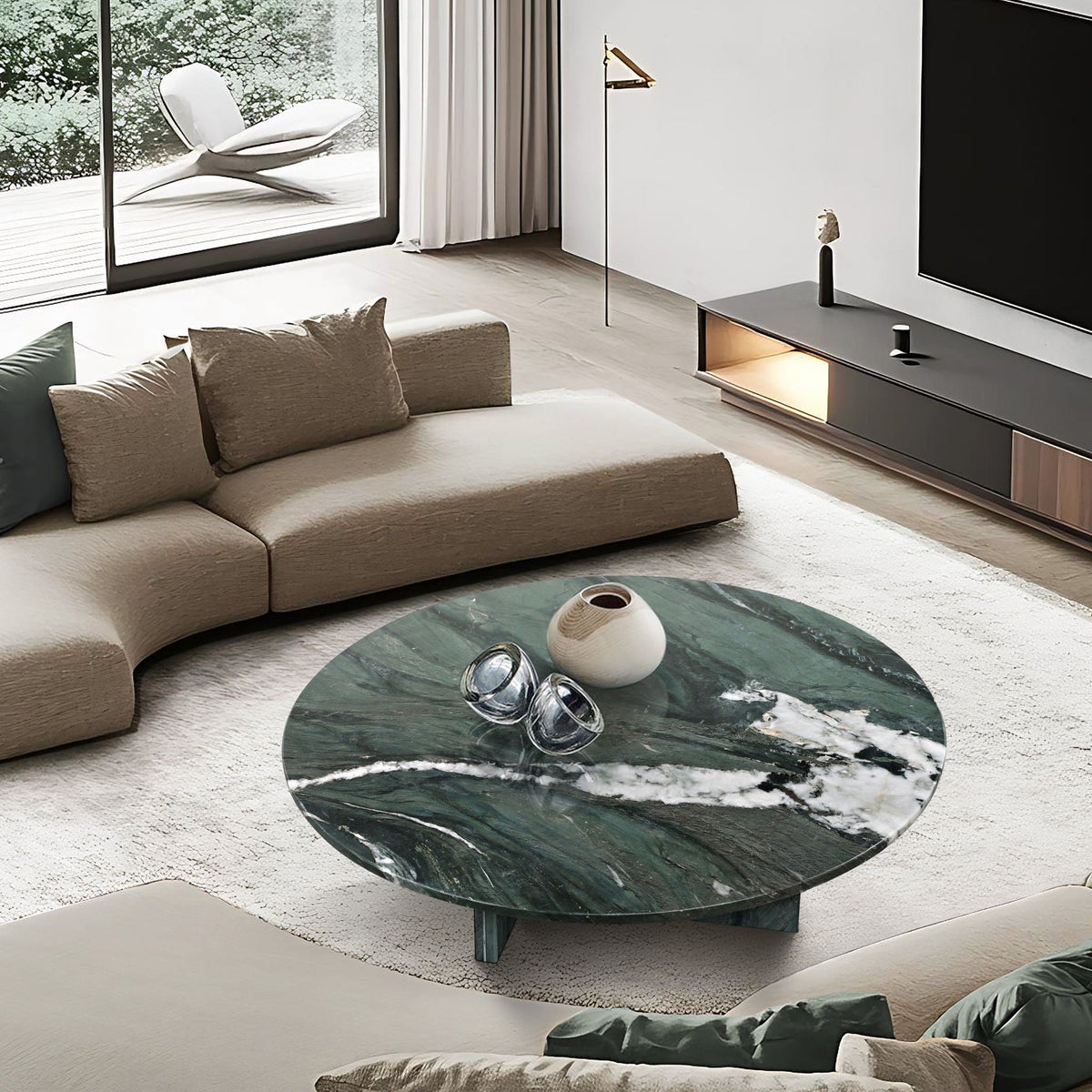 Luxury Coffee Table With Unique Veining, Unique Stone Design by Unique Piece Furniture