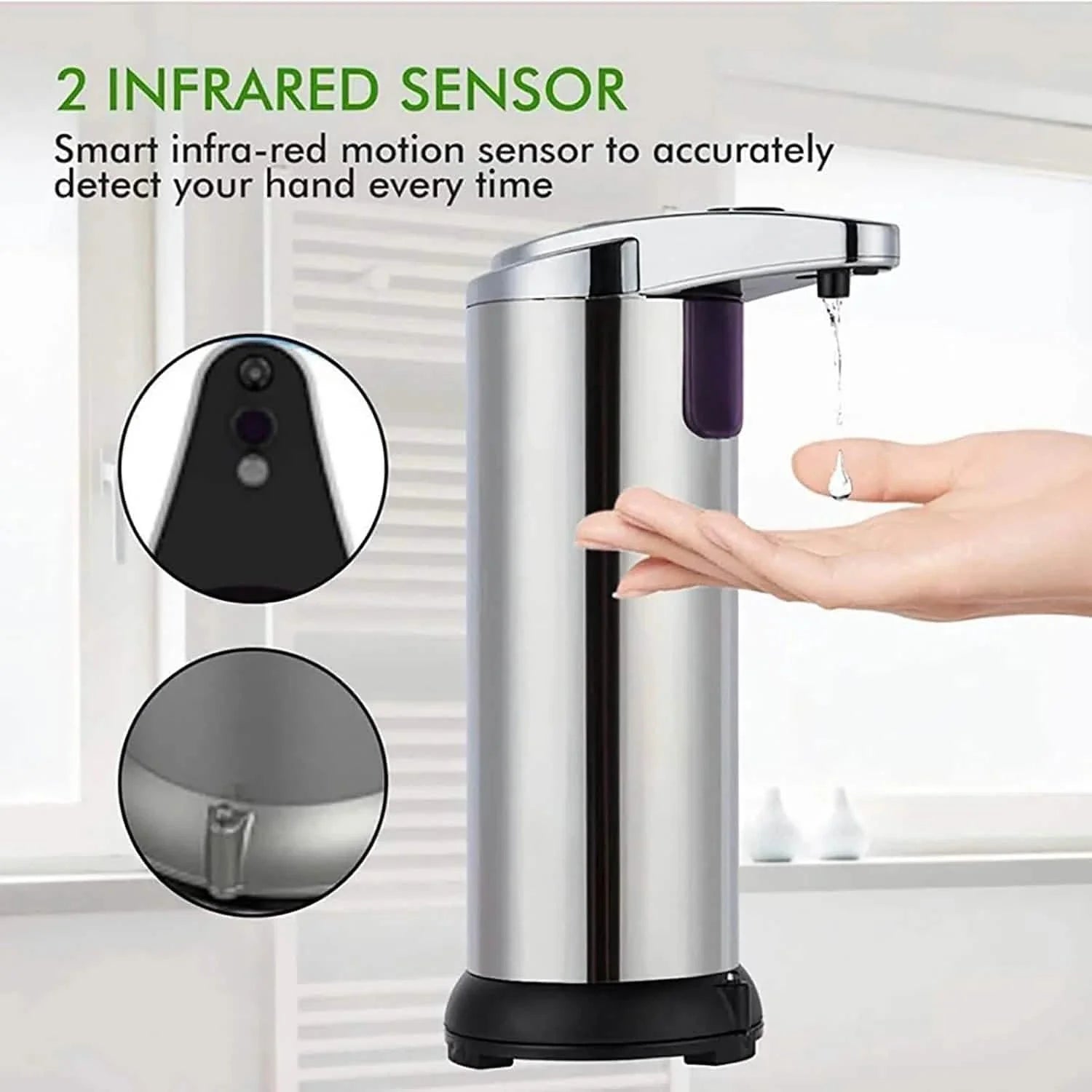 Stainless Steel Automatic Soap Dispenser by DailySale