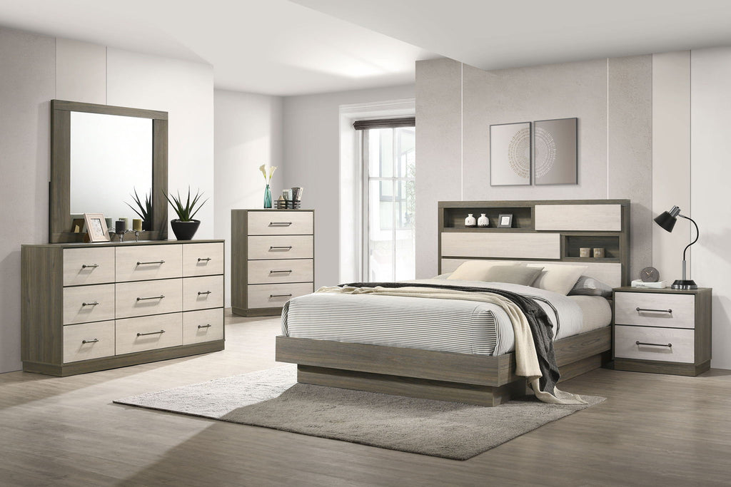 Fenwick 5-piece Queen Bedroom Set Grey Oak by Unique Piece Furniture
