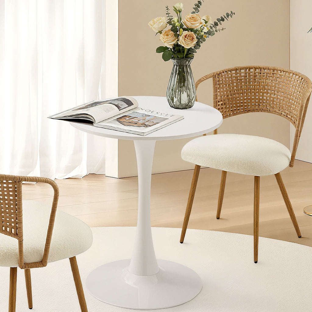 Round Dining Table With Tulip Style Base by Unique Piece Furniture