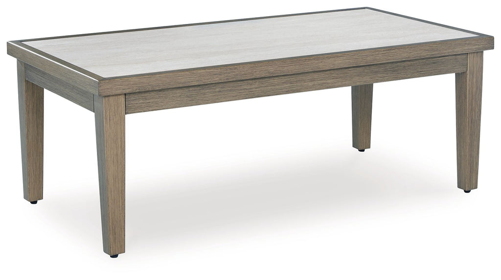 Rainier Ranch - Rectangular Cocktail Table - Brown / Beige by Unique Piece Furniture