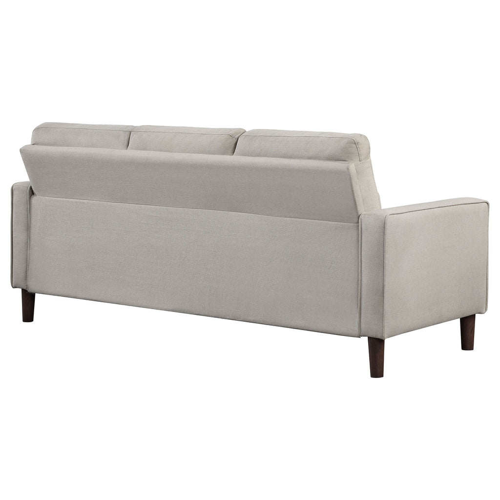 Bowen Upholstered Track Arm Tufted Sofa Beige by Unique Piece Furniture