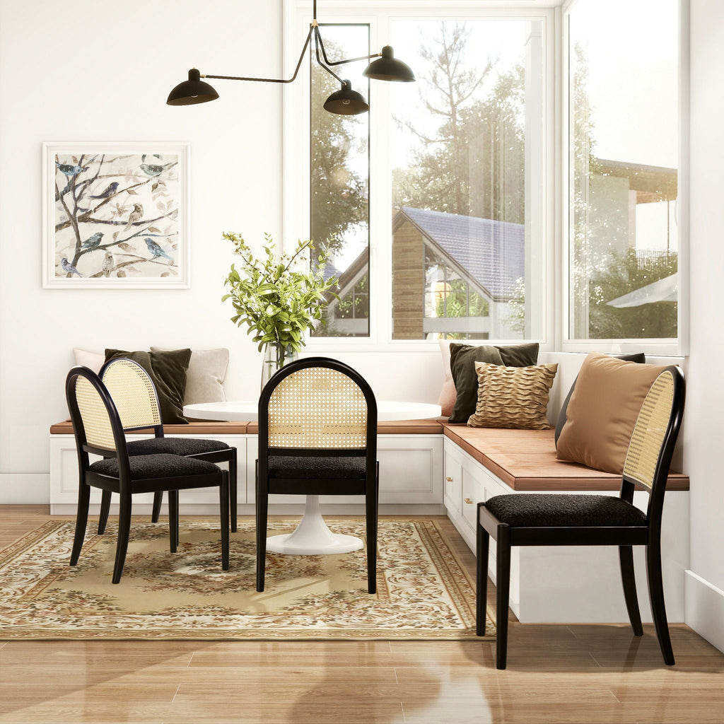 Panama - Curved Cane Side Dining Chair (Set of 2) by Unique Piece Furniture