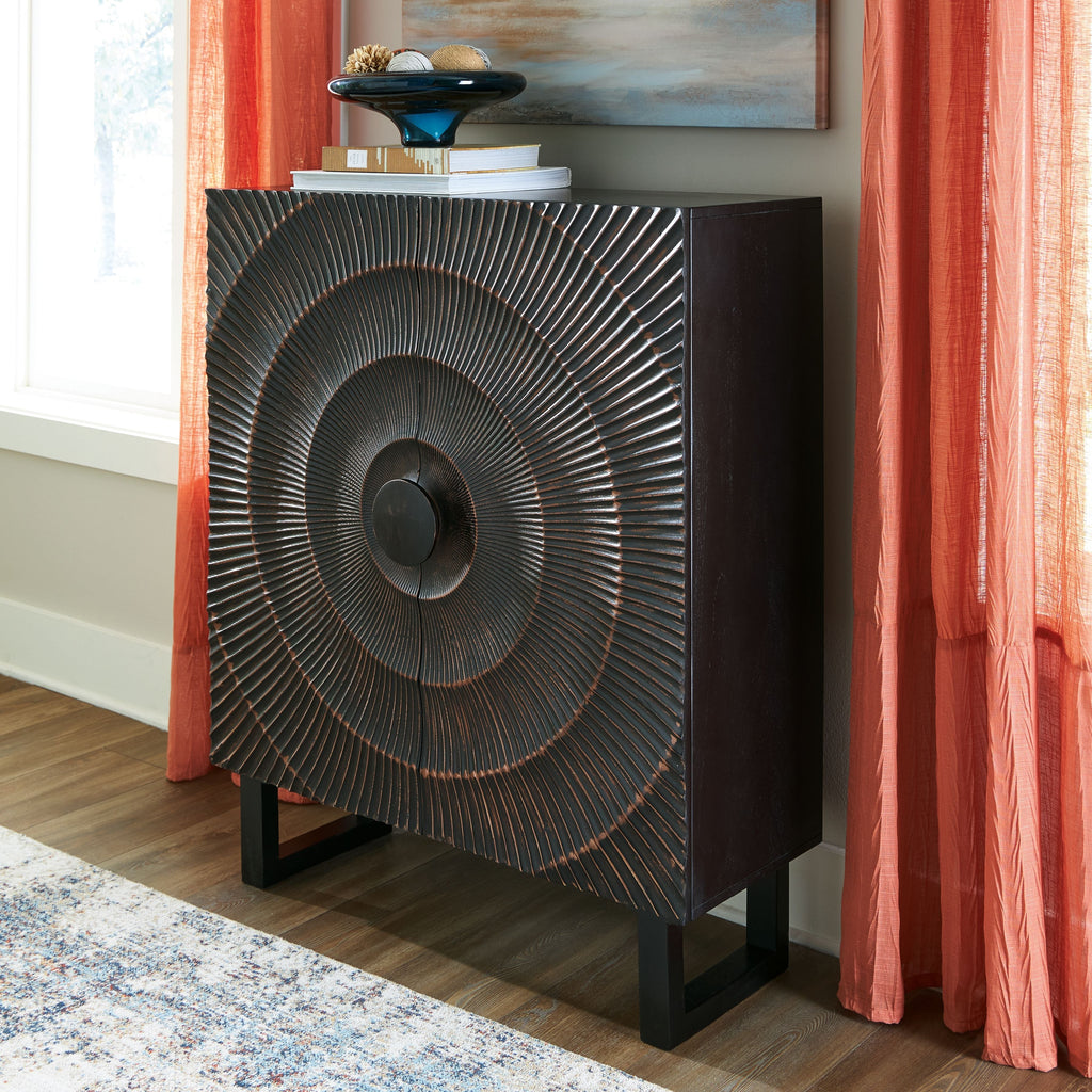Fosterman - Accent Cabinet - Distressed Black by Unique Piece Furniture