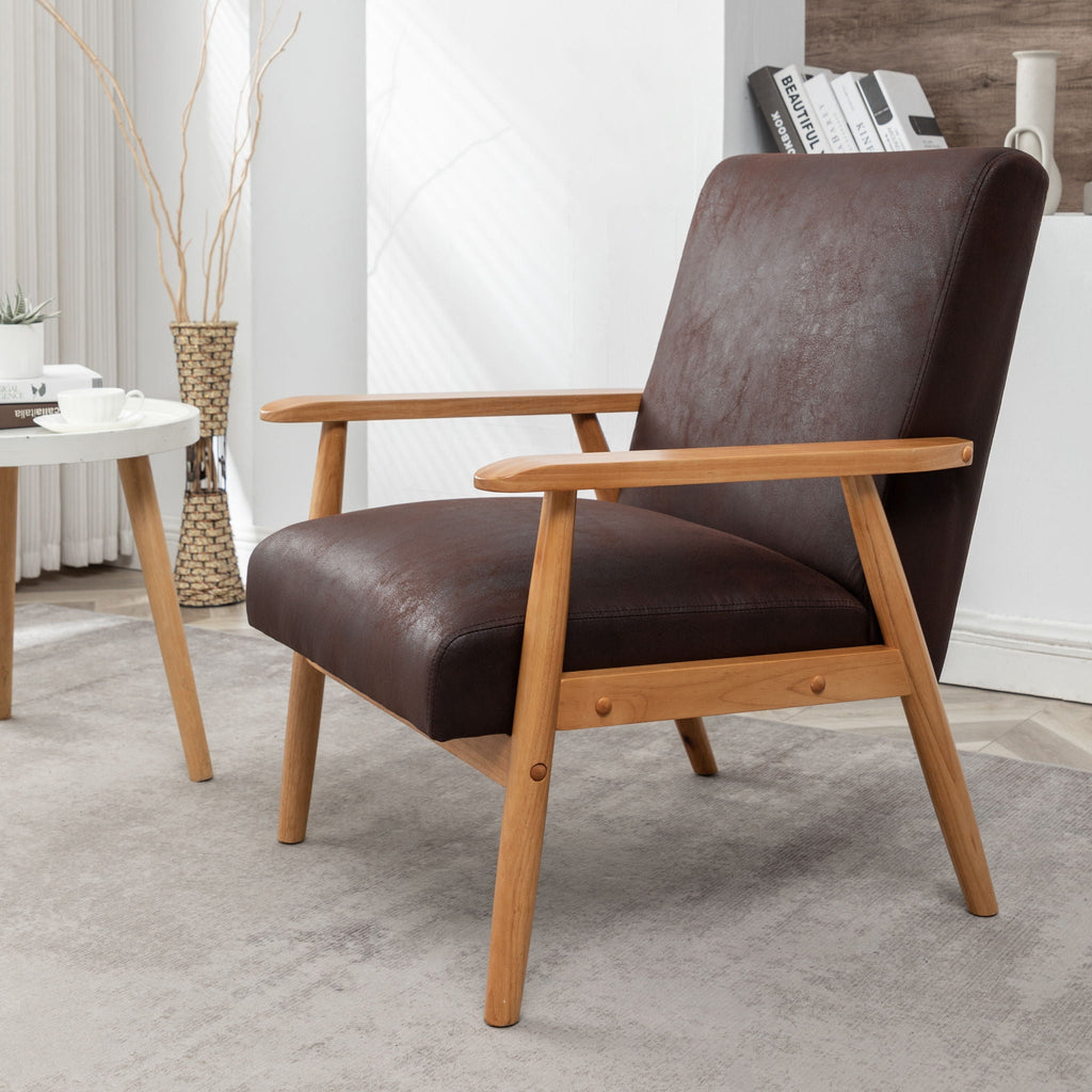 Wide Classic Mid-Century Modern Arm Chair by Unique Piece Furniture