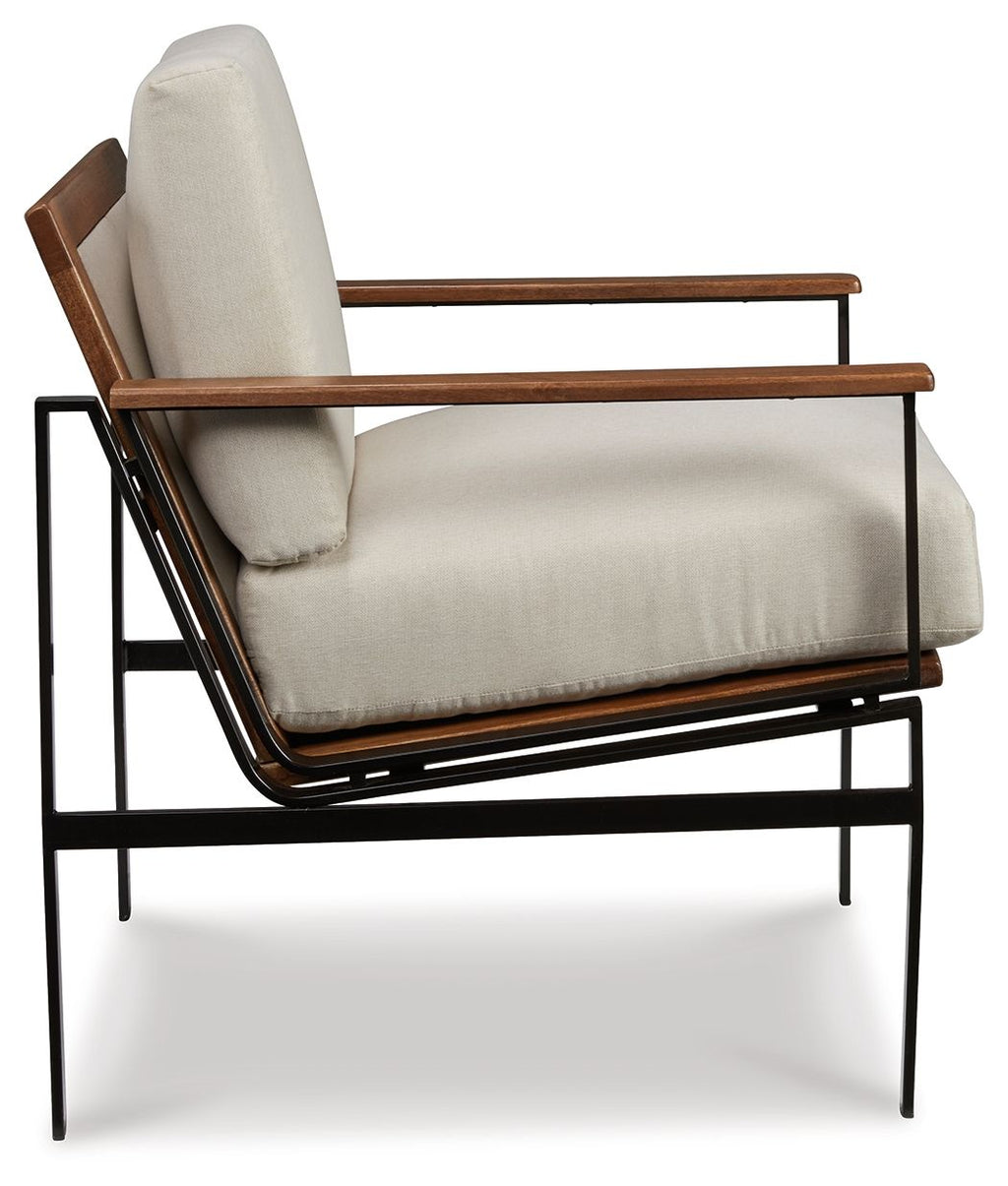 Tilden - Accent Chair - Ivory / Brown by Unique Piece Furniture