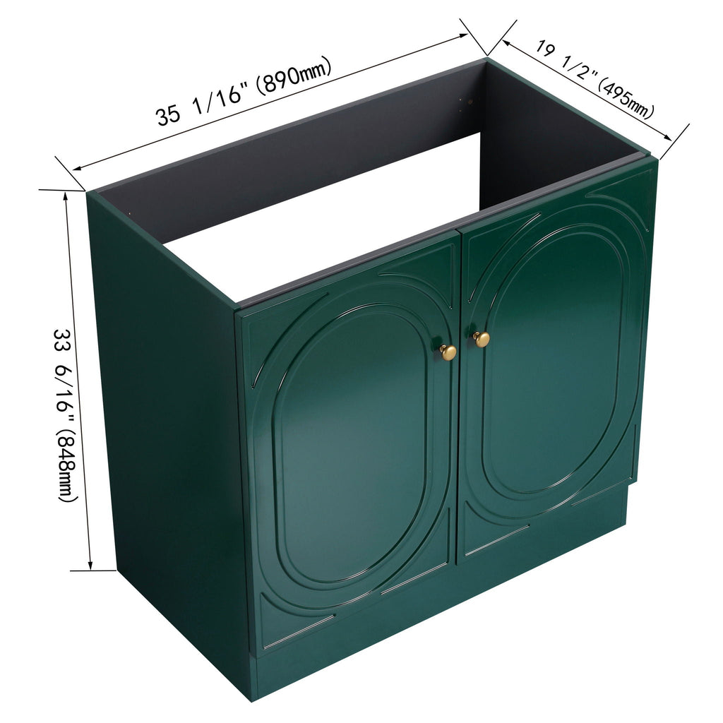 Modern Freestanding Bathroom Vanity With Soft Close Cabinet Doors by Unique Piece Furniture