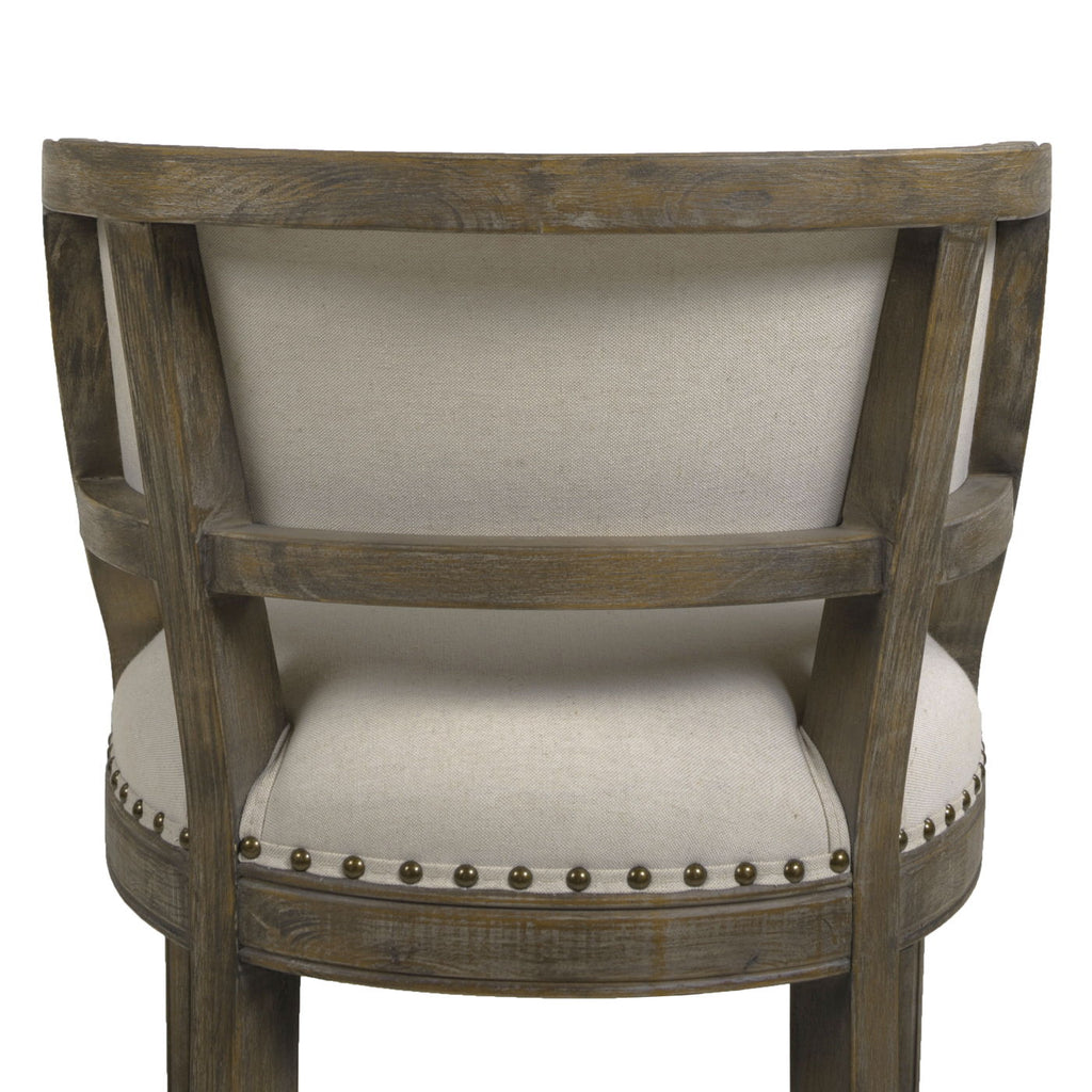 Paris - Farmhouse Counter Height Bar Stool With Backrest by Unique Piece Furniture