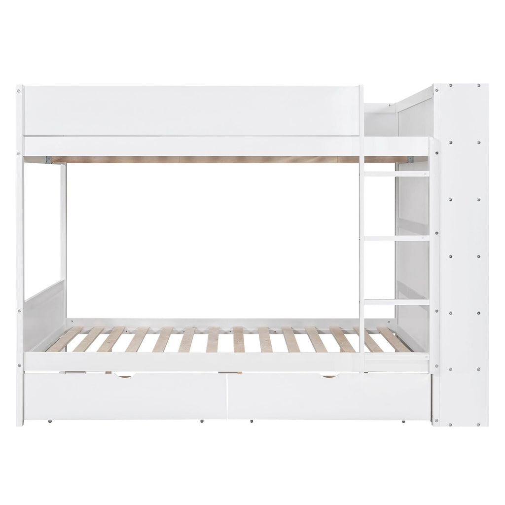 Bunk Bed With 2 Drawers And Multi Layer Cabinet by Unique Piece Furniture