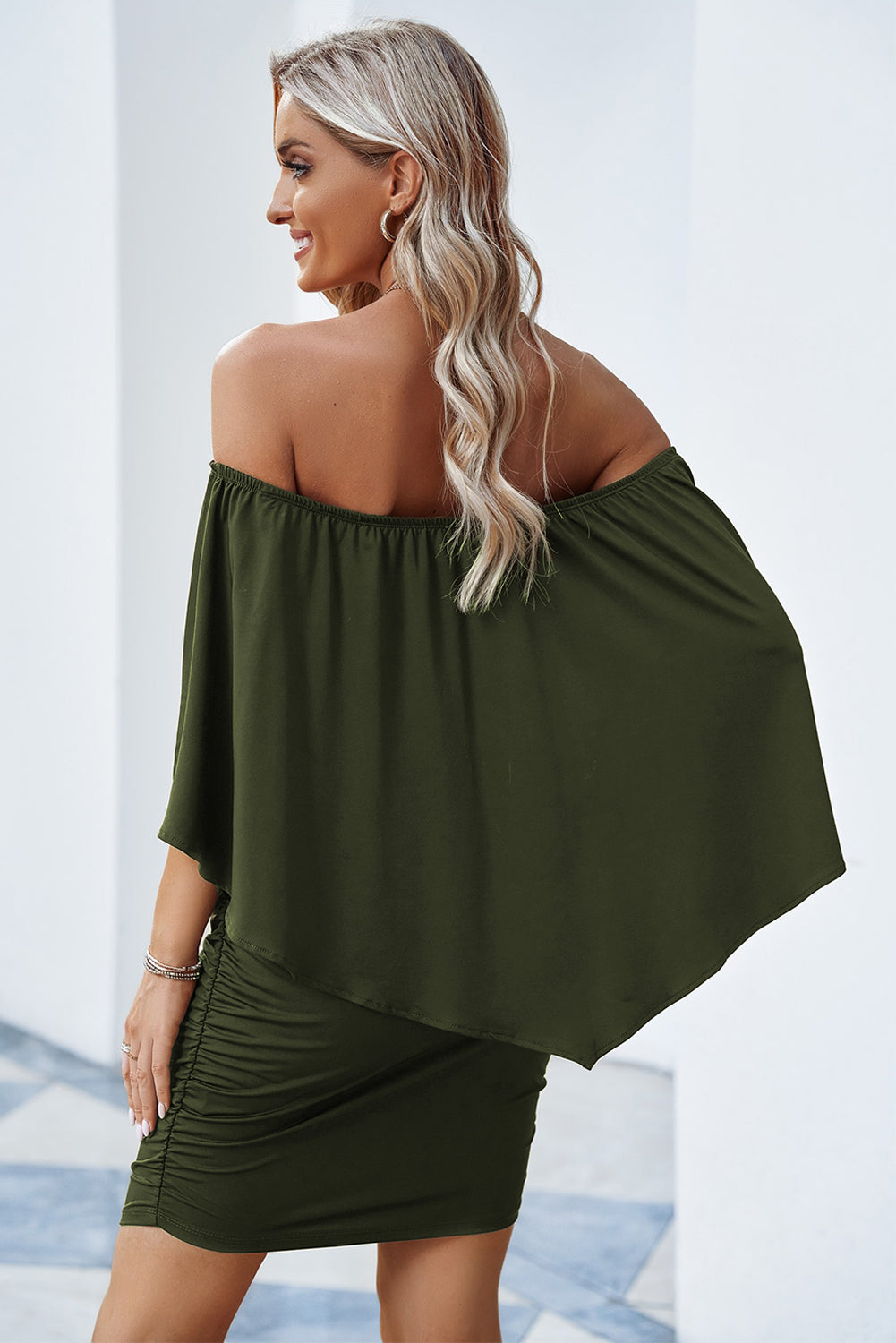 Plus size Dressing Layered Fiery Red Mini Poncho Dress by Wild and Free Boutique