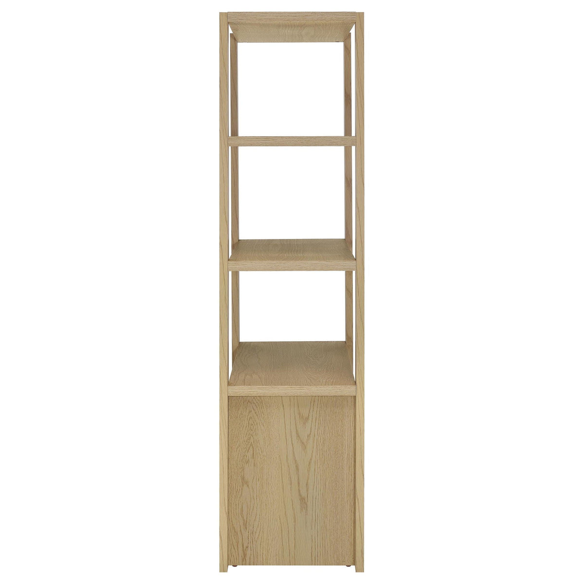Laurelton 3-shelf Media Tower Tall Pier Cabinet Light Oak by Unique Piece Furniture