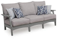 Cove Beach - Sofa With Cushion - Gray by Unique Piece Furniture