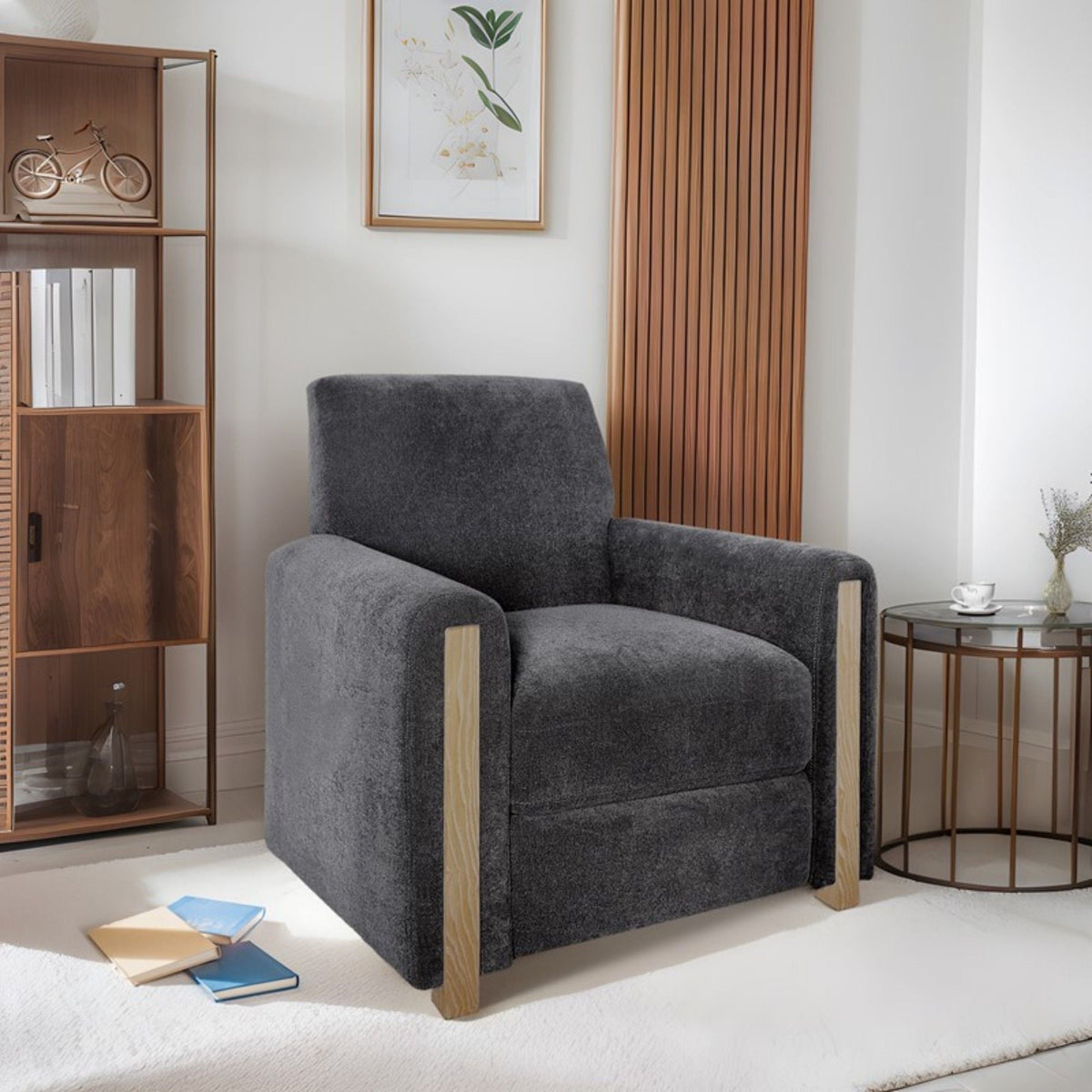 Recliner Chair - Gray by Unique Piece Furniture