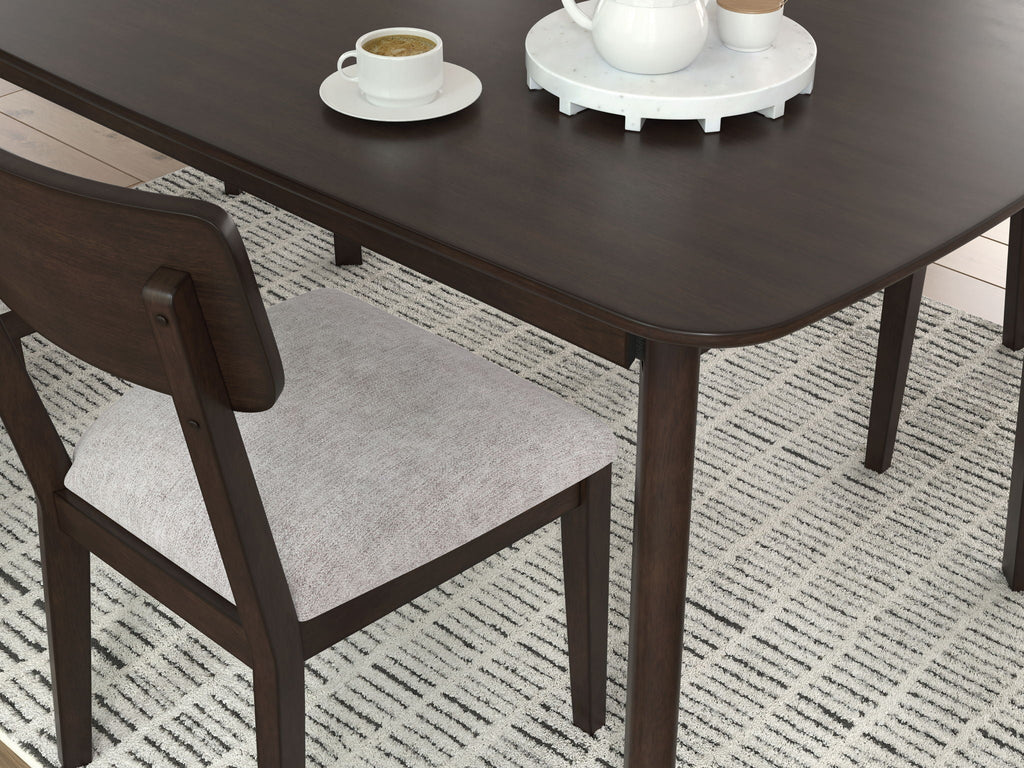 Shorbyn - Dining Room Table Set (Set of 5) - Merlot by Unique Piece Furniture