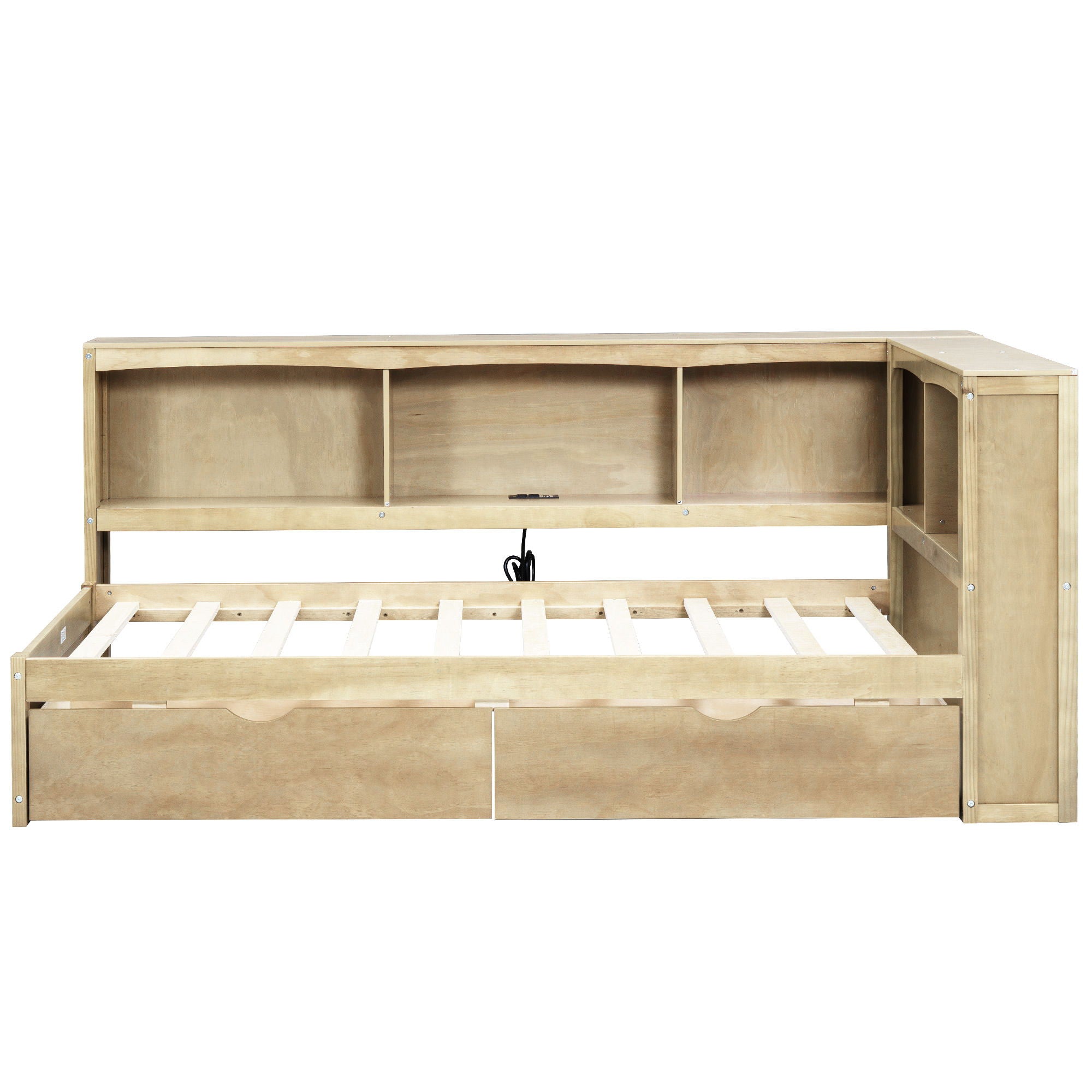 Daybed With 2 Storage Drawers, Storage Cabinets, USB Ports by Unique Piece Furniture