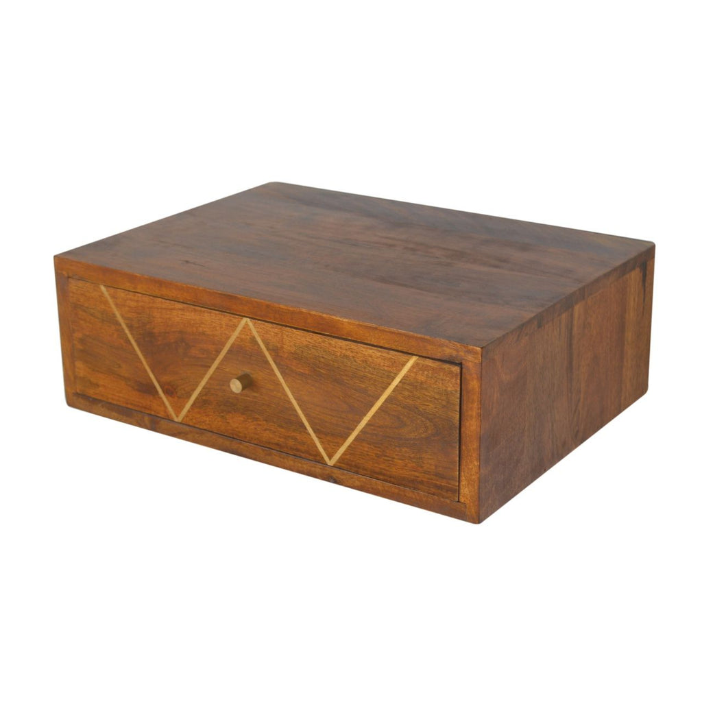Floating Bedside Table - Chestnut by Unique Piece Furniture