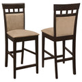 Gabriel Closed Back Counter Chair Cappuccino (Set of 2) by Unique Piece Furniture