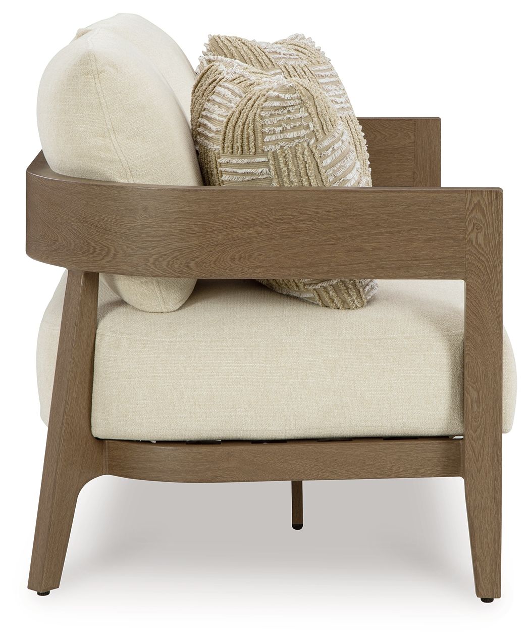 Serene Bay - Loveseat With Cushion - Dark Brown / White by Unique Piece Furniture
