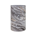 Simple Marble Textured Cylindrical Coffee Table Material - Gray by Unique Piece Furniture